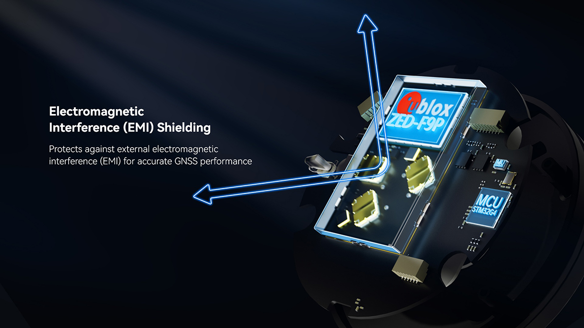 HolyBro H-RTK ZED-F9P Rover IP66 Waterproof RTK GPS Module RM3100 High Accuracy Compass for RC Drone